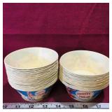 Large Lot Of Frosty Treat Paper Cups (Vintage)
