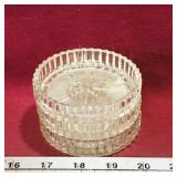 Set Of 3 Small Glass Condiment Dishes (Vintage)