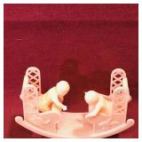 Plastic Babies & See-Saw Toy (Vintage)
