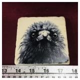 Signed June Hunter Decorative Tile "Frazzled"
