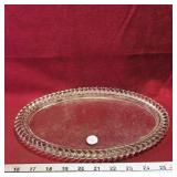 Glass Bread Serving Tray (Vintage)