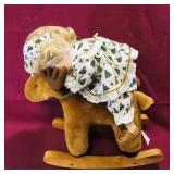 Porcelain Doll & Reindeer Decoration