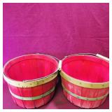 Pair Of Fruit Baskets (Vintage) (7 1/2" x 11 1/4")