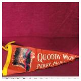 Quoddy Wigwam Perry Maine Banner Flag (Vintage)