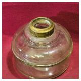 Glass Oil Lamp Base (Vintage)