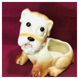 Ceramic Dog Planter (Vintage)