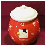 Ceramic Christmas Cookie Jar