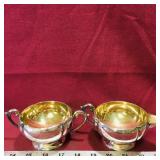 E.P. Copper Sugar Dish & Creamer (Vintage)