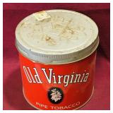 Old Virginia Pipe Tobacco Can (Vintage)