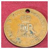 Queen Elizabeth II Coronation Coin Pendant