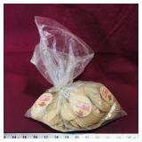 Bag Lot Of Generic Milk Bottle Tops (Vintage)