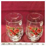 Pair Of Rose Flower Of June Glasses