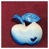 Blue Apple Brooch