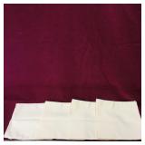 Set Of 4 Linen Napkins (Vintage)