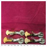 Lot Of 4 Glassmaker Clamps (Vintage)