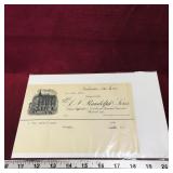 1904 A.F. Randolph & Sons Fredericton NB Receipt