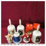 Lot Of 8 Assorted China Bells (Vintage)