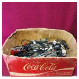 Box Lot Of HO Scale Train Parts / Items (Vintage)
