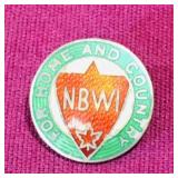 NBWI "For Home & Country" Enamelled Pin