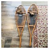 Pair Of Large Snowshoes (Antique)