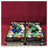 2 Tins Of Cardinal Poker Chips