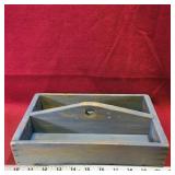 Painted Wooden Tool Bin (Vintage)