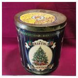 Christmas Traditions Large Popcorn Can (Vintage)