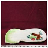 Painted Ceramic Vegetable Dish (Vintage)