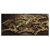 Lot Of Assorted Glitter Christmas Decorations