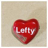Lefty Heart Brooch