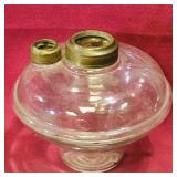 Glass Kerosene Lamp Base (Vintage)