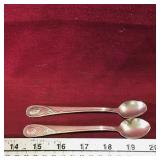 Lot Of 2 Gerber Silver-Plate Baby Spoons (Vintage)
