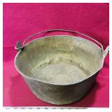 Large Solid Brass Cooking Pot (Antique)