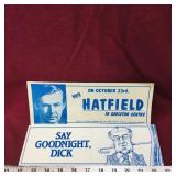 Lot Of 2 Politician Election Decals (Vintage)