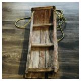 Wooden Childrens Winter Sled (Vintage)