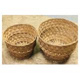 Set Of Large & Small Plant Baskets (Vintage)