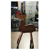 Painted Wooden Reindeer Decoration