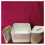 Lot Of Restaurant Food Bins (Vintage)