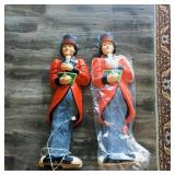 Pair Of Large Light-Up Christmas Decorations