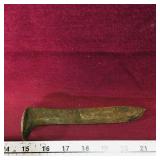 Iron Railroad Spike (Antique) (6 1/4" Long)