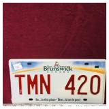 Unused New Brunswick License Plate (Sealed)