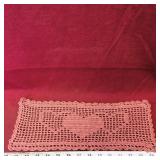 Crochet Hearts Table Runner (Vintage)