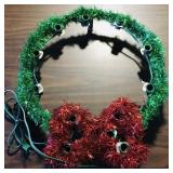 Garland Lights Christmas Wreath (Vintage)