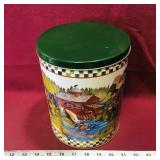 Summer Down East Popcorn Tin Container