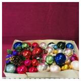 Box Of Assorted Christmas Ornaments (Vintage)