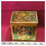 Small Flower Pattern Tin (Vintage)