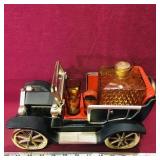 Ford 1915 Amber Glass Scotch Bottle & Glasses Set