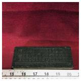 McAvity Printing Block (Antique)