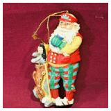 Golfing Santa Claus Ornament