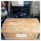 Large Wooden Storage Chest (Vintage)